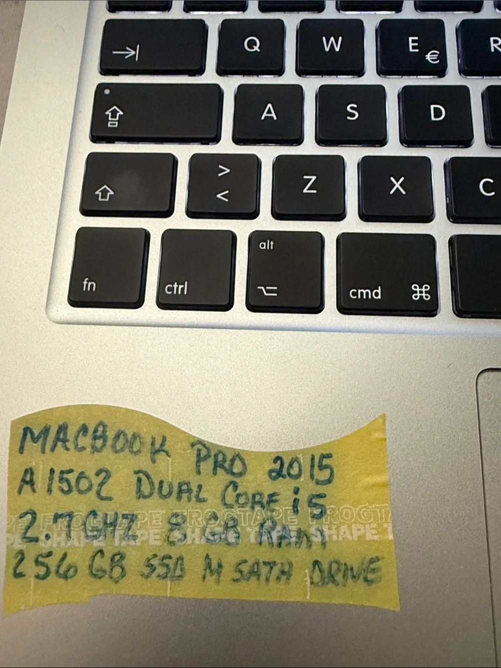 Apple MacBook Pro in Silver with Black Keyboard